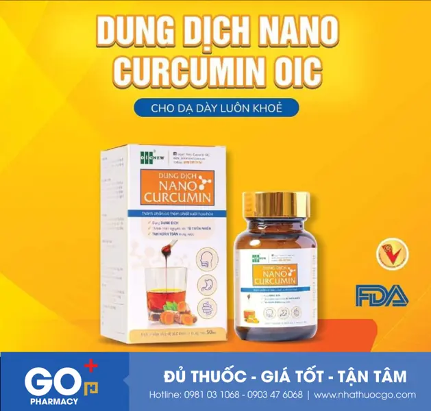 Dung dịch Nano Curcumin Oic 20ml